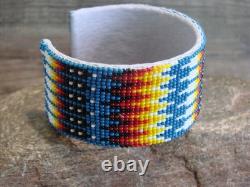 Native American Navajo Hand Beaded Horse Bracelet by Yazzie