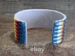 Native American Navajo Hand Beaded Horse Bracelet by Yazzie