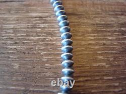 Native American Navajo Pearl Sterling Silver Saucer Bead 16 Necklace Doree