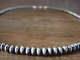 Native American Navajo Pearl Sterling Silver Saucer Bead 28 Necklace Doree