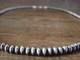 Native American Navajo Pearl Sterling Silver Saucer Bead 28 Necklace Doreen J