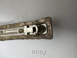 Native American Navajo Sterling Silver Beaded Hair Clip