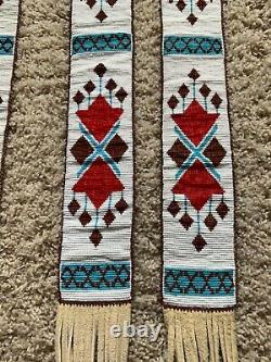 Native American Nez Perce Plateau Ceremonial Beaded Sash/Belt Set