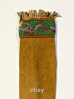 Native American Northeastern Indian Scabbard or Sheath Beaded 1880's Lot#B