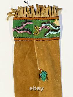 Native American Northeastern Indian Scabbard or Sheath Beaded 1880's Lot#B
