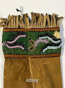 Native American Northeastern Indian Scabbard or Sheath Beaded 1880's Lot#B
