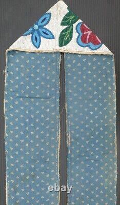 Native American Ojibway Early 19c. Beaded Bandolier Bag Fabulous Ethno Artifact