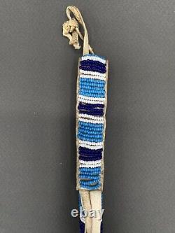 Native American Plains Indian Beaded Awl Case c. 1890