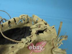 Native American Plains Indian Medicine Bag Leather Fringe Beaded on Both Sides