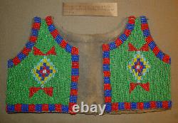 Native American Plains Indian Sioux Style Infant Beaded Vest