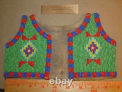 Native American Plains Indian Sioux Style Infant Beaded Vest