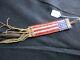 Native American Quilled & Beaded Drop, Flag Motiff Tomahawk Drop, Sd-042307601
