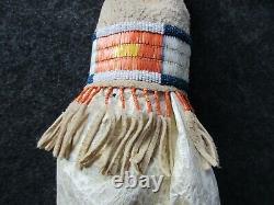 Native American Quilled & Beaded Pipe Bag, Rare Buffalo Chanupa Bag Sd-03713