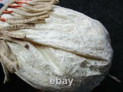 Native American Quilled & Beaded Pipe Bag, Rare Buffalo Chanupa Bag Sd-03713