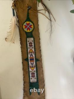 Native American Rare Antique Beaded Pipe Bag