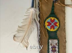 Native American Rare Antique Beaded Pipe Bag