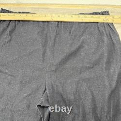 Native American Ribbon Pants Wide Leg Black Powwow Regalia 36X31 Hand-Beaded