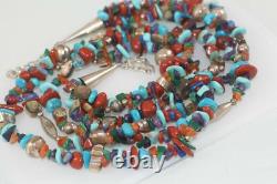 Native American Santo Domingo Multi Stone BEAD TREASURE Necklace