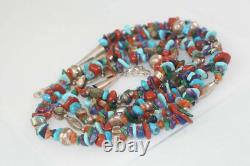 Native American Santo Domingo Multi Stone BEAD TREASURE Necklace