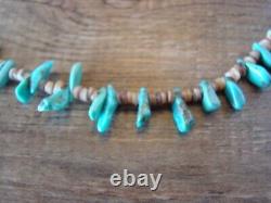 Native American Santo Domingo Turquoise Heishi 31 Necklace Eileen Coriz