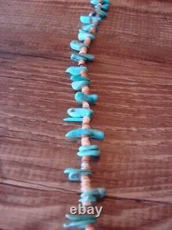 Native American Santo Domingo Turquoise Heishi 31 Necklace Eileen Coriz