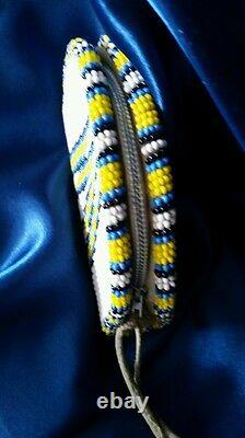 Native American Seed Bead Pouch Purse