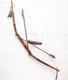 Native American Sioux Bow and Arrows Hanging Beaded Handle, Stone Arrowhead