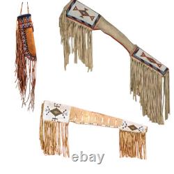 Native American Sioux Handmade Knife Sheath Indian Beaded Cover