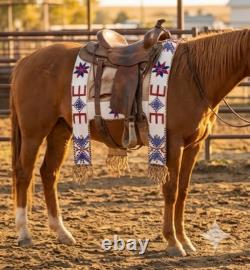 Native American Sioux Lakota Leather Saddle Blanket Buffalo Hide Handmade Beaded