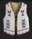 Native American Sioux Style Indian Fully Beaded Suede Leather Hide Vest