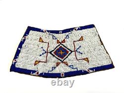 Native American Sioux or Crow Ceremonial Beaded Dance Cuffs Early 1900's COA