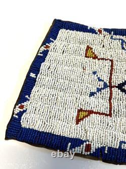 Native American Sioux or Crow Ceremonial Beaded Dance Cuffs Early 1900's COA