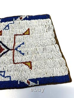 Native American Sioux or Crow Ceremonial Beaded Dance Cuffs Early 1900's COA