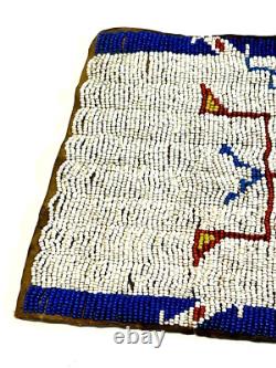 Native American Sioux or Crow Ceremonial Beaded Dance Cuffs Early 1900's COA