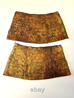 Native American Sioux or Crow Ceremonial Beaded Dance Cuffs Early 1900's COA