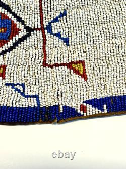 Native American Sioux or Crow Ceremonial Beaded Dance Cuffs Early 1900's COA