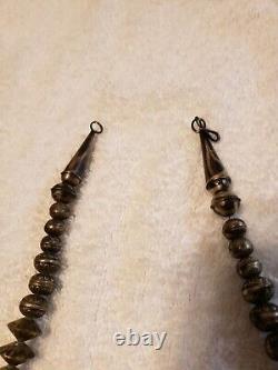 Native American Sterling Navajo Pearls Necklace 25 & 80g