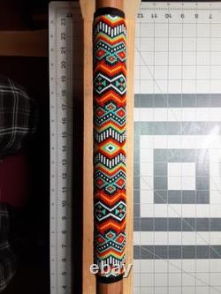 Native American Style 2 Beaded Walking Staff by AustinThreadCrafts