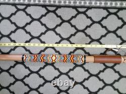 Native American Style 2 Beaded Walking Staff by AustinThreadCrafts