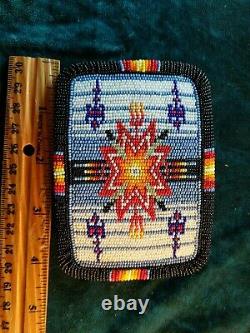 Native American Styled Beaded Belt Buckle