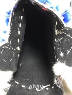 Native American War Indian Warrior Feathered Beaded Ceremonial Headdress