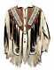 Native American Western Jacket Suede Leather Shirt Fringes & Beads Work Coat