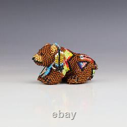 Native American Zuni Beaded Bear By Denise & Faron Gchachu