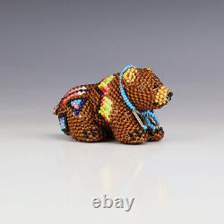 Native American Zuni Beaded Bear By Denise & Faron Gchachu