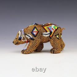Native American Zuni Beaded Bear By Denise & Faron Gchachu
