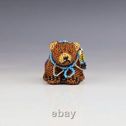 Native American Zuni Beaded Bear By Denise & Faron Gchachu