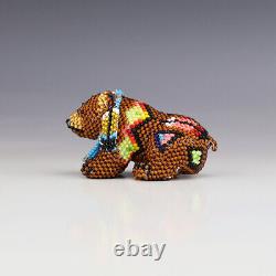 Native American Zuni Beaded Bear By Denise & Faron Gchachu