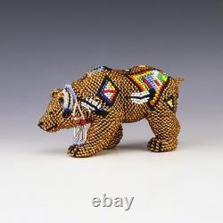 Native American Zuni Beaded Bear By Denise & Faron Gchachu