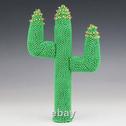 Native American Zuni Beaded Cactus By Alesia Poncho