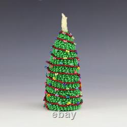 Native American Zuni Beaded Christmas Tree By Alesia Poncho